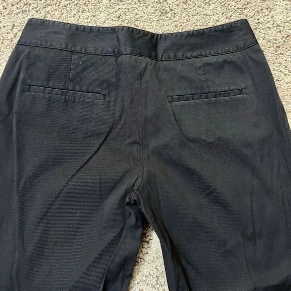 Express Womens Pants Black‎ Low Rise Buckle Size 6 M Editor Oldskool Boot Grunge - Picture 10 of 12